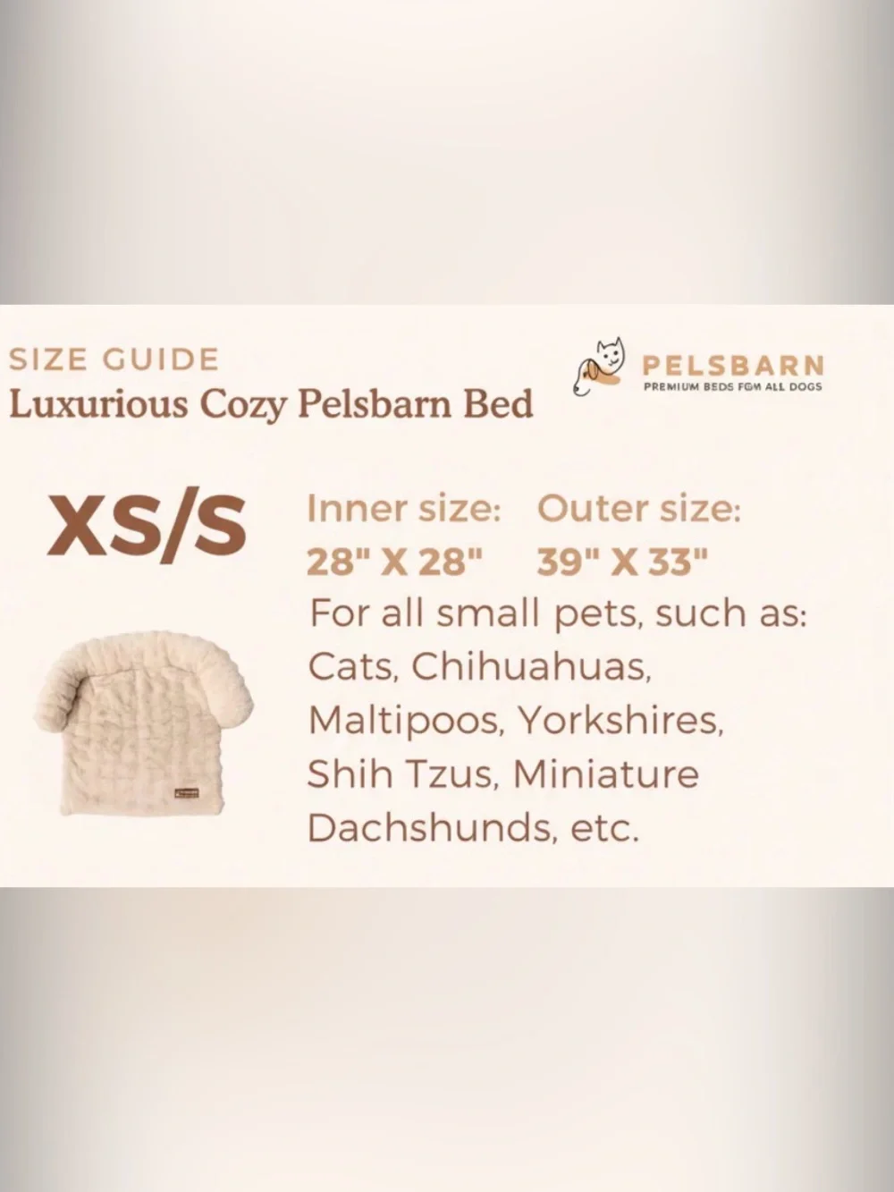 Pelsbarn Luxurious Brown Faux Fur Throw Blanket
